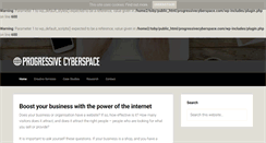 Desktop Screenshot of progressivecyberspace.com